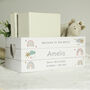 Personalised Baby Rainbow White Wooden Keepsake Box, thumbnail 2 of 4