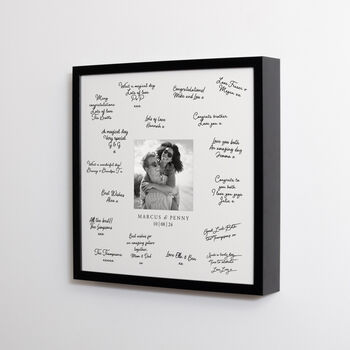 Personalised Wedding Photo Frame Guest Book, 3 of 6