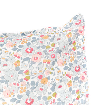 Pillowcase Made With Liberty Fabric 'Betsy Grey', 2 of 5
