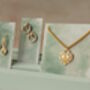 Blue Opal Stud Earrings, thumbnail 8 of 11