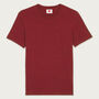 Two Pack Burgundy And Natural Organic Plain T Shirts, thumbnail 3 of 7