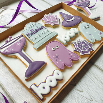 Pre Order Personalised 'Boos N' Brews' Halloween Letterbox Cookies, 2 of 4