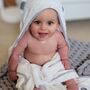 Dula Organic Bamboo Baby Hooded Bath Towel, thumbnail 1 of 2