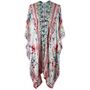 Watercolour Floral Viscose Kaftan Jacket With Heavy Cream Fishbone Embroidery, thumbnail 5 of 5