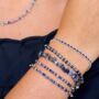 Mystical Sodalite Beaded Slider Bracelet, thumbnail 3 of 5