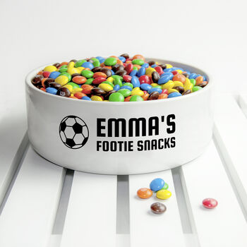 Personalised Footie Snacks Bowl, 2 of 3