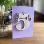Personalised 5th Wood Wedding Anniversary Card, thumbnail 2 of 4