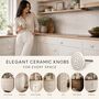 Minimalist Ripple Ceramic Cabinet Knob, thumbnail 5 of 8