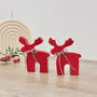 Rudolph Red Reindeer Candle Christmas Decoration, thumbnail 1 of 10