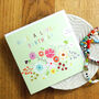 Floral Mint Green Birthday Card, thumbnail 4 of 4