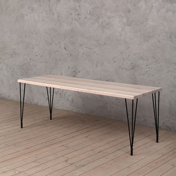 Folly Ash Hairpin Legs Dining Table, 4 of 5