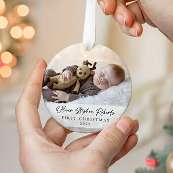 Baby's First Christmas Photo Ornament, 5 of 7