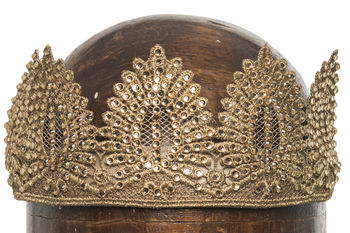 Gilda Children's Gold Embellished Crown, 2 of 5