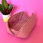 Dusty Pink Cubed Cosmetic Make Up Bag, thumbnail 2 of 4