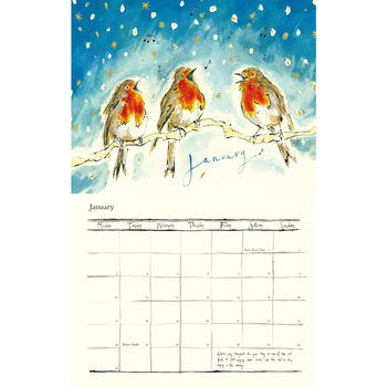 2022 Calendar Birds, Bugs And Bees, 2 of 12