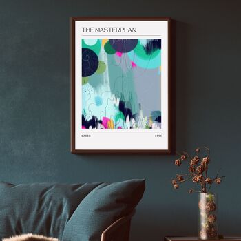 Oasis Music Inspired Abstract Painting Art Print, 3 of 3