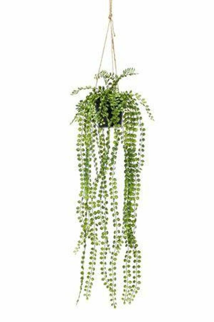 Artificial Ficus Pumila Hanging Bush Potted Plant