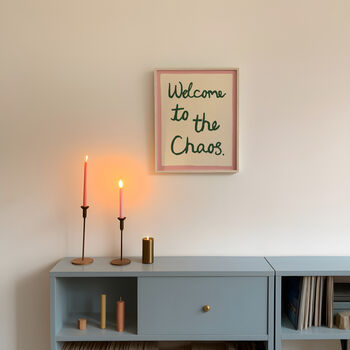Welcome To The Chaos Handwritten Print, 3 of 12
