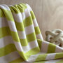 Personalised Cashmere Bold Striped Baby Blanket, thumbnail 5 of 7