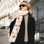 Colourful Cats Print Scarf In Personalised Gift Box, thumbnail 2 of 5