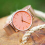 Ladies Architēct Coral Personalised Watch, thumbnail 2 of 5