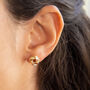 9ct Yellow Gold Small Knot Stud Earrings, thumbnail 2 of 3