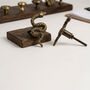 Antique Brass Serpent Drawer Knob, thumbnail 8 of 9