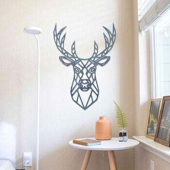 Geometric Stag Deer Wall Art Decor For Home Or Office, 8 of 12