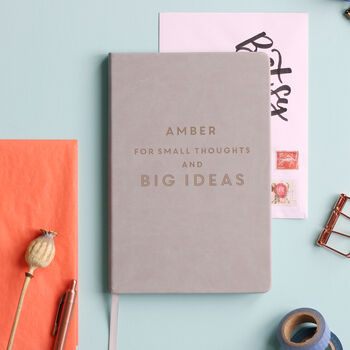 Big Ideas Personalised Luxury Notebook Journal, 11 of 12