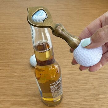 Golf Ball Bottle Opener, 2 of 3