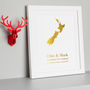 Gold Or Silver Foil Treasured Location Print, thumbnail 2 of 2