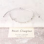 Sterling Silver 'Next Chapter' Morse Code Bracelet, thumbnail 1 of 7