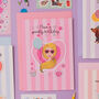 Personalised Girly Birthday Card With Stickers, thumbnail 7 of 7