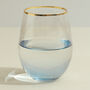 G Decor Set Of Four Lazaro Blue Ombre Tumbler Glasses, thumbnail 4 of 5