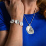 Pitted Shell Necklace And Bracelet Jewellery Set, thumbnail 1 of 4