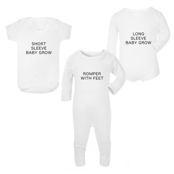 Cutest Baby In, Personalised Baby Grow Or Set, 4 of 7