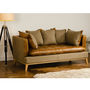 Vintage Leather Cushioned Sofa Choice Of Sizes, thumbnail 2 of 12