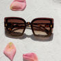 Front Lens Glitter Butterfly Sunglasses In Tortoise Shell, thumbnail 4 of 4