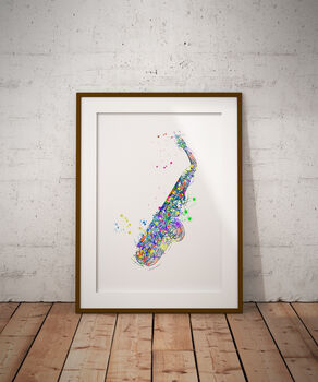 Saxophone Abstract Print, 2 of 4