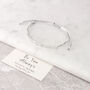Sterling Silver 'Be You Always' Morse Code Bracelet, thumbnail 1 of 7
