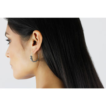 Seahorse Hoop Earrings – Gold/Silver, 6 of 7