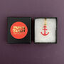Red Anchor Acrylic Necklace, thumbnail 3 of 3