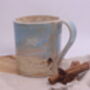Handmade Pottery Coastal Mug, thumbnail 2 of 10