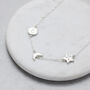 Silver Sun, Moon And Stars Celestial Necklace, thumbnail 2 of 3
