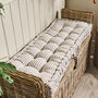 Vintage Striped Long Bench Pad Cushion, thumbnail 1 of 4