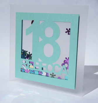 3D Confetti Shaker Birthday Card, 4 of 5