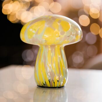 Mushroom Yellow Table Lamps, 7 of 8