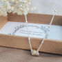 Sterling Silver Milestone 30 40 50 60 70 80 90 Birthday Necklace, thumbnail 5 of 6