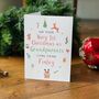 Personalised Baby 1st Christmas As Grandparents Card, thumbnail 1 of 2