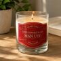 Personalised Match Hex Football Gift Candle, thumbnail 2 of 11